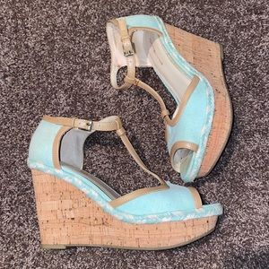 Tommy Hilfiger Green Vintage Wedges